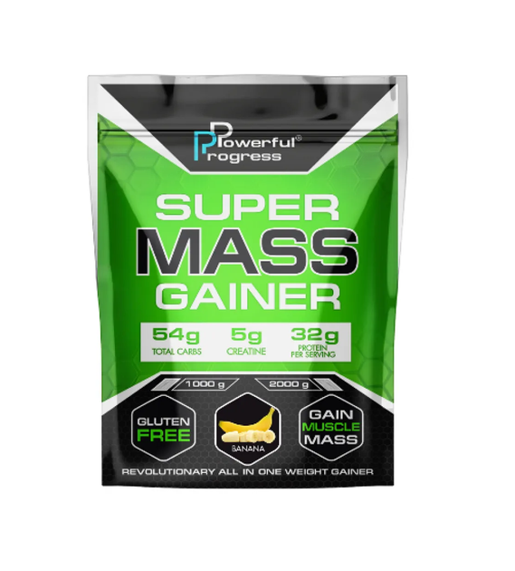 Гейнер Powerful Progress Super Mass Gainer 1000g (1086-100-96-7921051-20) - Фото 1 Гейнер Powerful Progress Super Mass Gainer 1000g (1086-100-96-7921051-20) - изображение 1