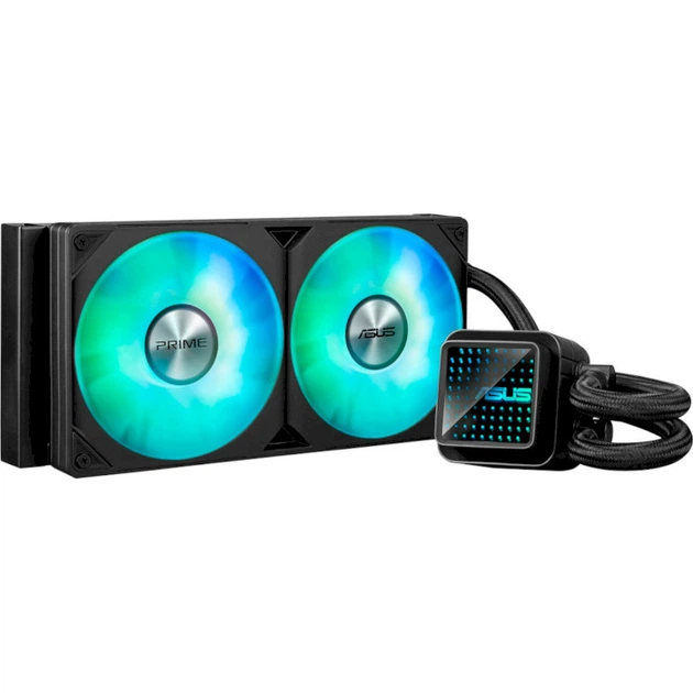 Система водяного охолодження Asus Prime LC 240 4-pin 2-fans 240mm ARGB (90RC0111-B0EAY0) - Фото 1 Система водяного охолодження Asus Prime LC 240 4-pin 2-fans 240mm ARGB (90RC0111-B0EAY0) - зображення 1
