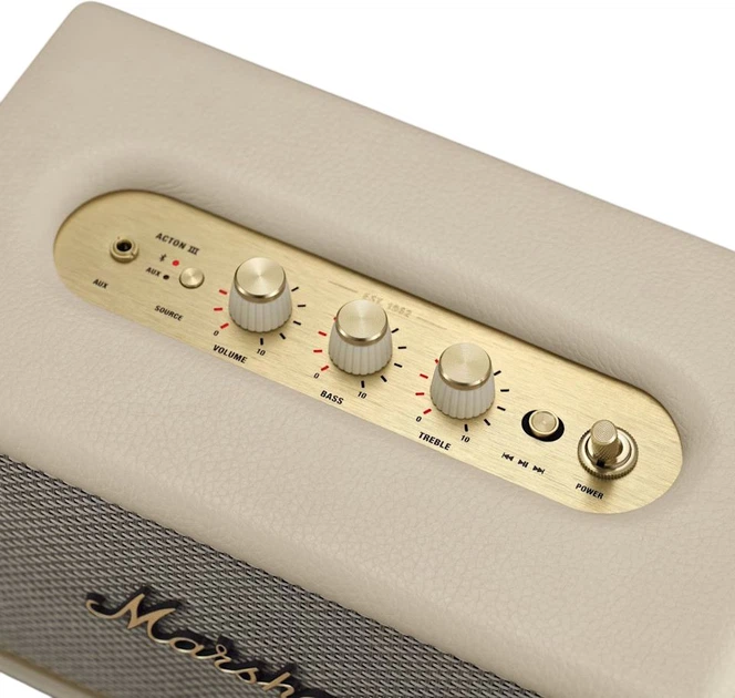 Акустическая система Marshall Loud Speaker Acton III Bluetooth Cream (1006005) - изображение 5