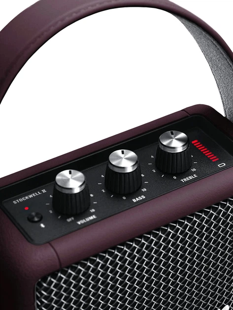 Портативные колонки Marshall Portable Loudspeaker Stockwell II Burgundy (1005231) - изображение 4