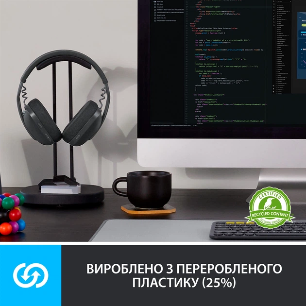 Наушники Logitech Zone Vibe 100 Wireless Graphite (981-001213) - Фото 10 Наушники Logitech Zone Vibe 100 Wireless Graphite (981-001213) - изображение 10