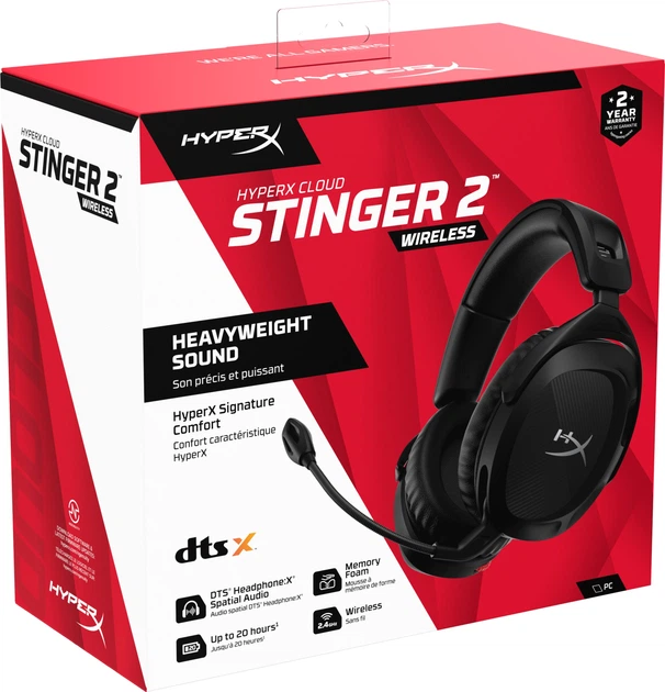 Наушники HyperX Cloud Stinger 2 Wireless Black (676A2AA) - изображение 10