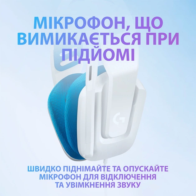 Гарнитура Logitech G335 Wired Gaming White (981-001018) - изображение 7