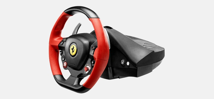 Руль с педалями Thrustmaster Ferrari 458 Spider (4460105) [72428] - изображение 2