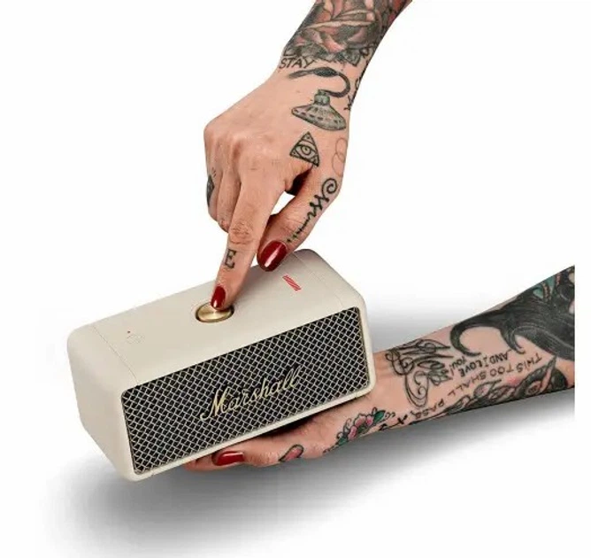 Портативная акустика (bluetooth-колонка) Marshall Emberton Cream (1005945) (Asian Version) - Фото 5 Портативная акустика (bluetooth-колонка) Marshall Emberton Cream (1005945) (Asian Version) - изображение 5