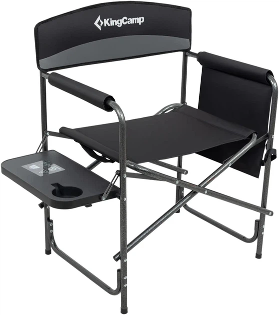 Стул раскладной KingCamp ASH Black/Grey - Фото 3 Стул раскладной KingCamp ASH Black/Grey - изображение 3