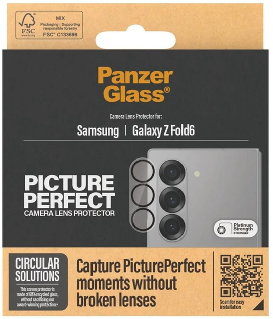 Захисне скло Panzer Glass PicturePerfect Camera Lens Protector для Samsung Galaxy Z Fold6 Transparrent (5715685014963) - зображення 4