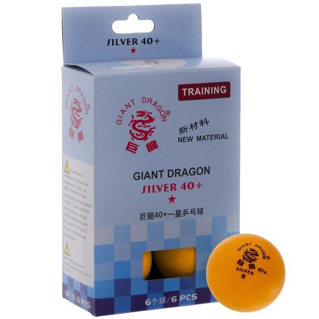 Набор мячей для настольного тенниса GIANT DRAGON SILVER 40+1 MT-6562 6 шт - изображение 2