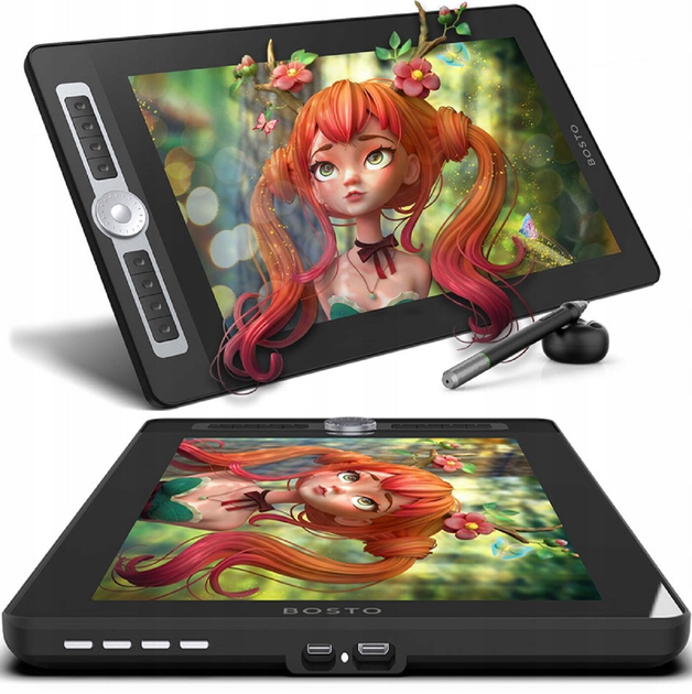 Tablet graficzny Bosto BT-16HD(T) Pro Black (6972288303682) - obraz 4