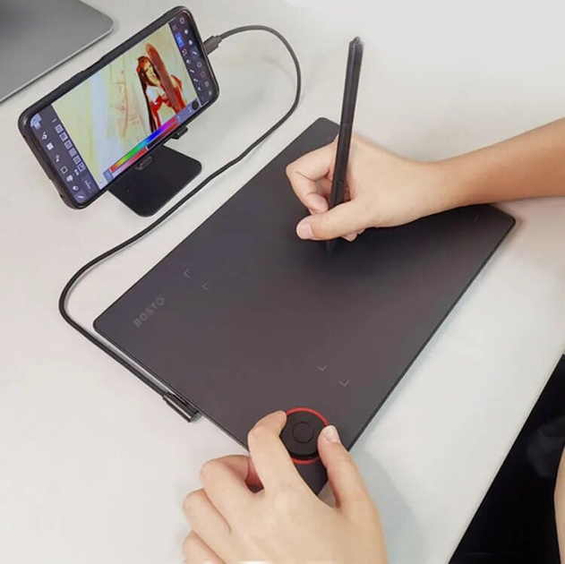 Tablet graficzny Bosto T608 Black (6972288304993) - obraz 4