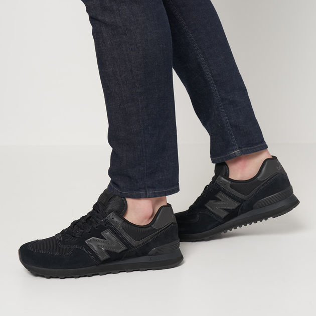 Жіночі кросівки New Balance 574 WL574WG2 37 (6.5US) 23.5 см Чорні (196307182812) - зображення 2