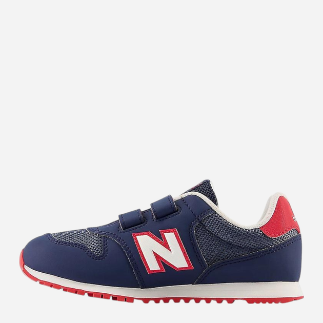 Sneakersy chłopięce na rzepy New Balance 500 PV500NV1 33 (1.5US) Granatowe (196432579112) - obraz 3