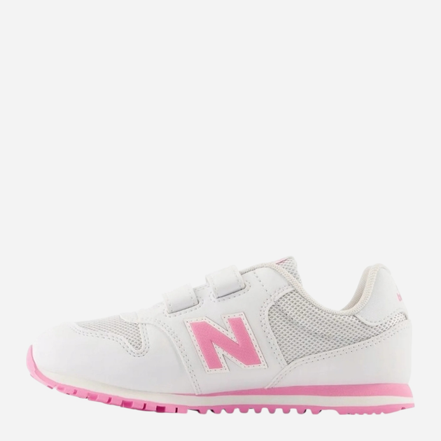 Sneakersy dziecięce dla dziewczynki na rzepy New Balance 500 PV500QP1 29 (11.5US) Białe (196432580170) - obraz 3