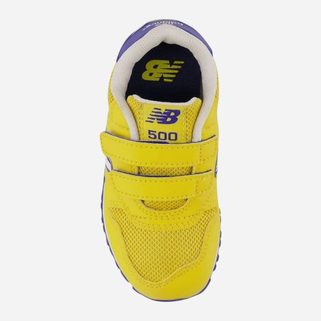 Sneakersy dziecięce dla dziewczynki na rzepy New Balance 500 IV500HB1 26 (9US) Żółte (196432597444) - obraz 4