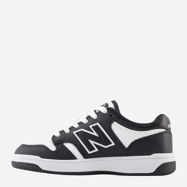 Sneakersy chłopięce New Balance 480 PSB480BW 30 (12US) Czarne (197375092065) - obraz 3