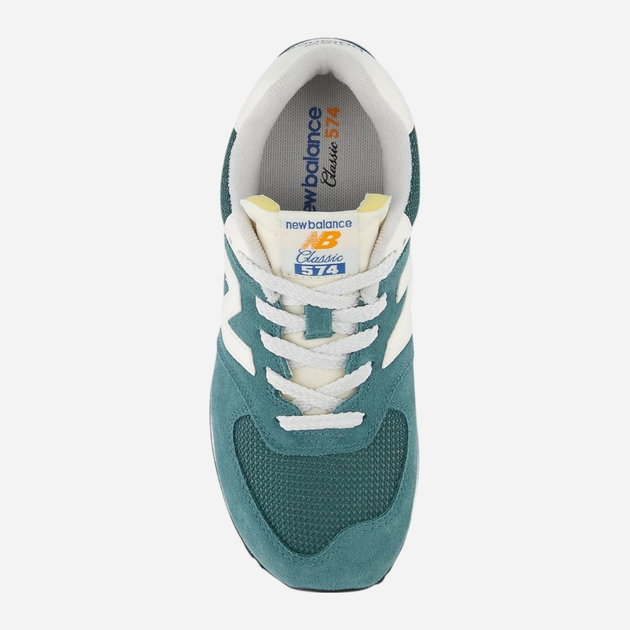 Sneakersy młodzieżowe chłopięce New Balance 574 GC574VPG 38.5 (6US) Turkusowe (197967811654) - obraz 4