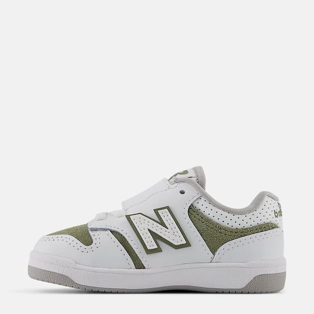 Дитячі кросівки для дівчинки New Balance 480 NWB480VO 27.5 (10US) Білі з зеленим (197967895944) - зображення 3