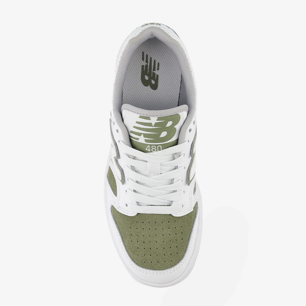 Sneakersy młodzieżowe chłopięce New Balance 480 GSB480VO 37.5 (5US) Białe (197967902079) - obraz 4