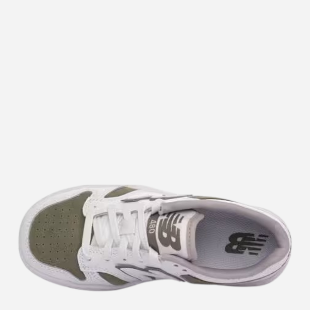 Sneakersy chłopięce New Balance 480 PSB480VO 31 (13US) Białe (197967911187) - obraz 4