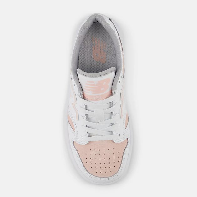 Sneakersy dziecięce dla dziewczynki New Balance 480 PSB480VP 34.5 (2.5US) Białe (197967911866) - obraz 5