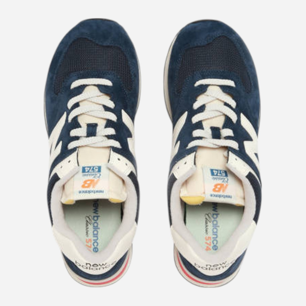 Buty sportowe męskie New Balance 574 U574VPN 41.5 (8US) Granatowe z białym i czerwonym (197967951497) - obraz 6