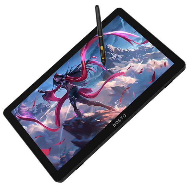 Tablet graficzny Bosto BT-19HDT(P) Plastic case Black (6972288300711) - obraz 4