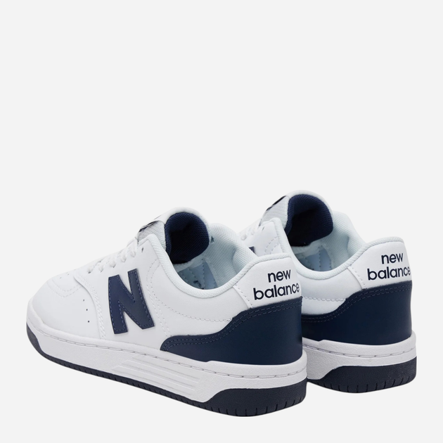 Sneakersy młodzieżowe chłopięce New Balance B80 GSB80WB 39 (6.5US) Białe (197968176165) - obraz 3