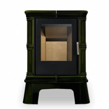 Кафельная печь с большим обзорным стеклом на дровах, брикетах NORDFLAM FROVI GREEN - 5 кВт - Фото 2 Кафельная печь с большим обзорным стеклом на дровах, брикетах NORDFLAM FROVI GREEN - 5 кВт - изображение 2