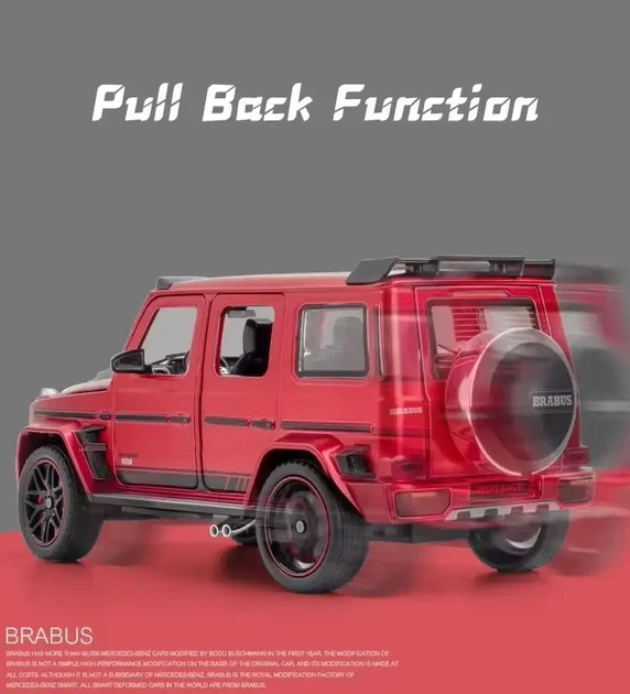 Машинка металева дитяча Гелік Mercedes Benz BRABUS 77070 Auto Expert Червоний - зображення 8