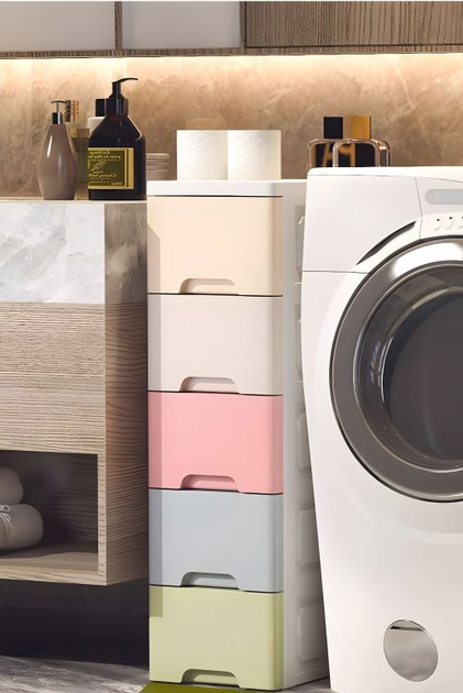 Regał ModernHome by Multistore z 5 wysuwanymi szufladami z kółkami (PJJCBS0019-05A) - obraz 8