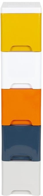 Regał ModernHome by Multistore z 5 wysuwanymi szufladami z kółkami (PJJCBS0019-05B) - obraz 4