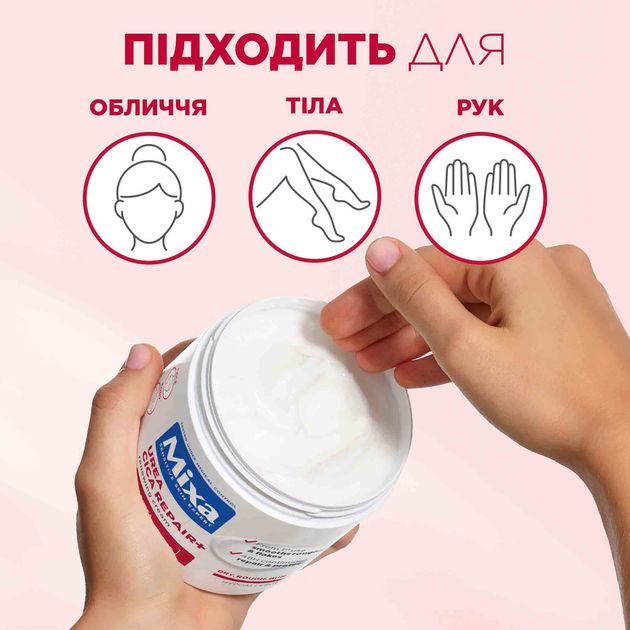 Відновлювальний цика-крем Mixa з Уреєю для сухої огрубілої шкіри 400 мл (3600551135922) - зображення 7