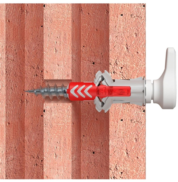 Zestaw śrub i kołków rozporowych Fischer EasyHook Angle DuoPower 6x30 25 szt. (4048962459494) - obraz 6