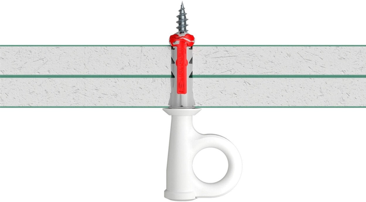 Zestaw śrub i kołków rozporowych Fischer EasyHook Loop DuoPower 8x40 25 szt. (4048962459548) - obraz 7