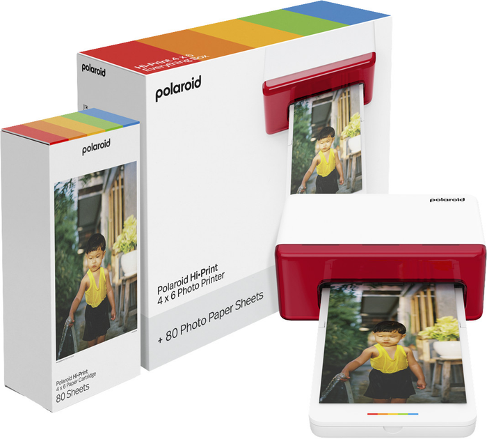 Drukarka fotograficzna Polaroid Hi-Print 4x6 E-Box Photo Printer White (9120134280398) - obraz 7
