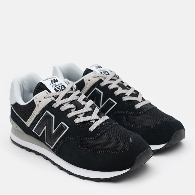 Buty sportowe męskie New Balance 574 ML574EVB 47.5 (13US) Czarne z szarym i białym (195907803363) - obraz 3