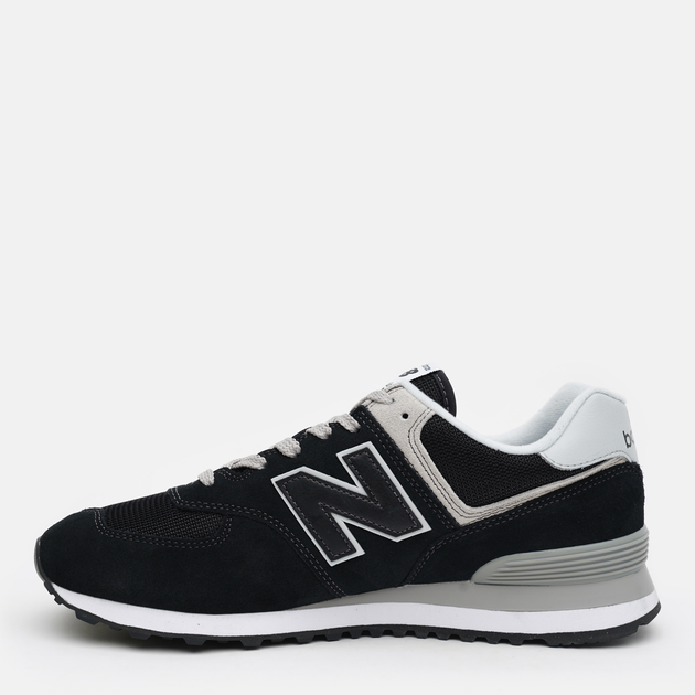 Чоловічі кросівки New Balance 574 ML574EVB 45.5 (11.5US) Чорні з сірим і білим (195907803349) - зображення 4