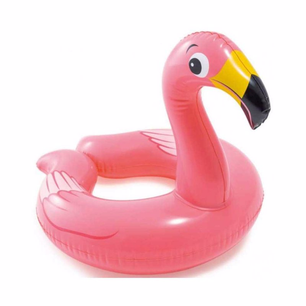 Детский надувной круг Intex 59220 Animal Split Rings (Фламинго) 76 см x 55 см 