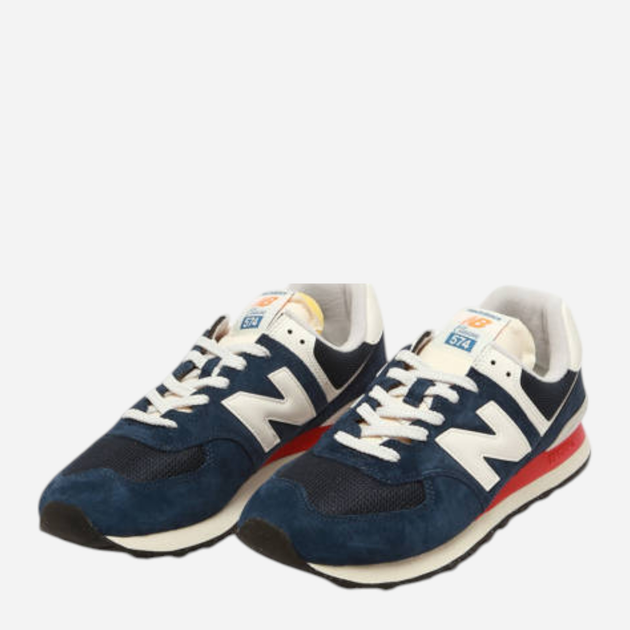 Чоловічі кросівки New Balance 574 U574VPN 45.5 (11.5US) Темно-сині з білим і червоним (197967951565) - зображення 3