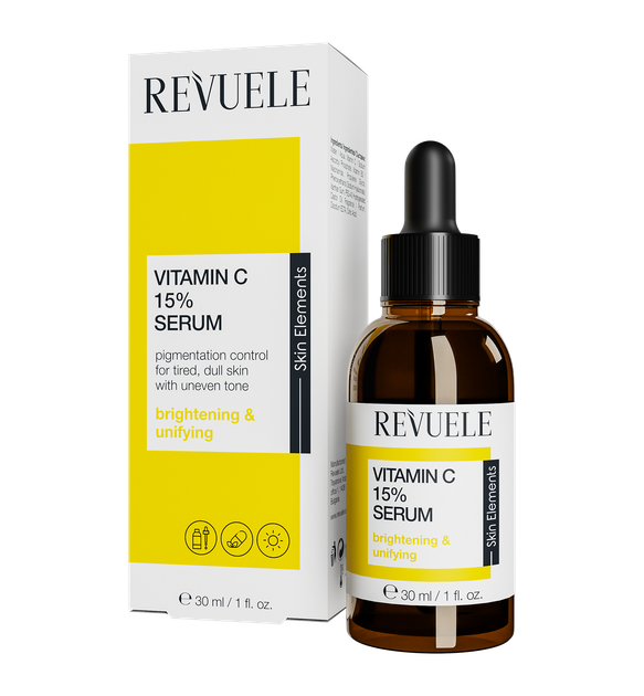 Сыворотка Revuele Vitamin C 15% для лица 30 мл - Фото 1 Сыворотка Revuele Vitamin C 15% для лица 30 мл - изображение 1