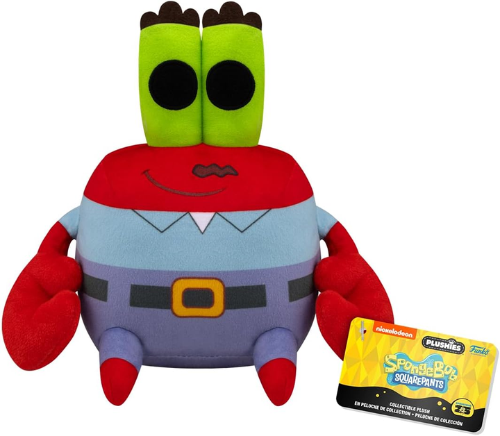 М'яка іграшка Funko Plushies Губка Боб Квадратні Штани 25-й Містер Крабс 17.5 см FNK78313 (889698783132) - зображення 3