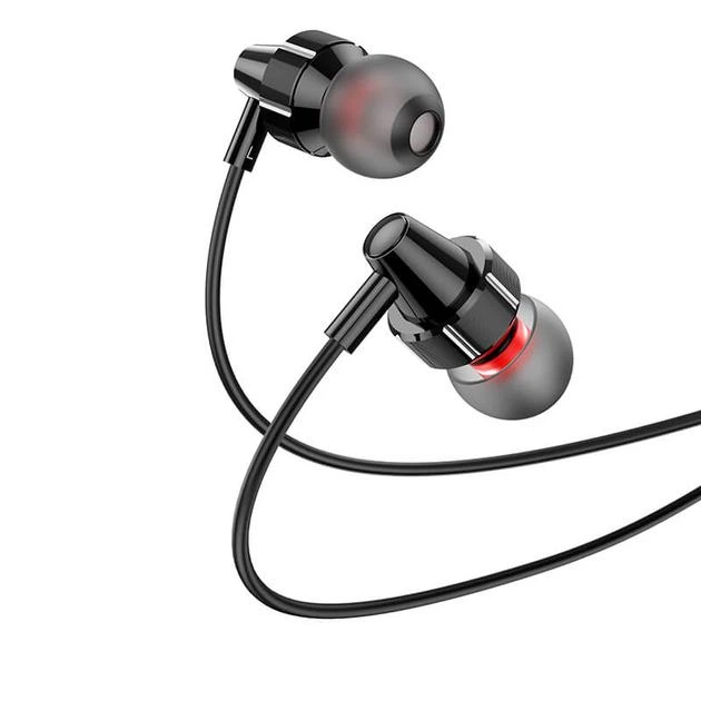 Проводные вакуумные наушники HOCO M90 Type-C Delight wired digital earphone with microphone, 1.2m, black - Фото 3 Проводные вакуумные наушники HOCO M90 Type-C Delight wired digital earphone with microphone, 1.2m, black - изображение 3