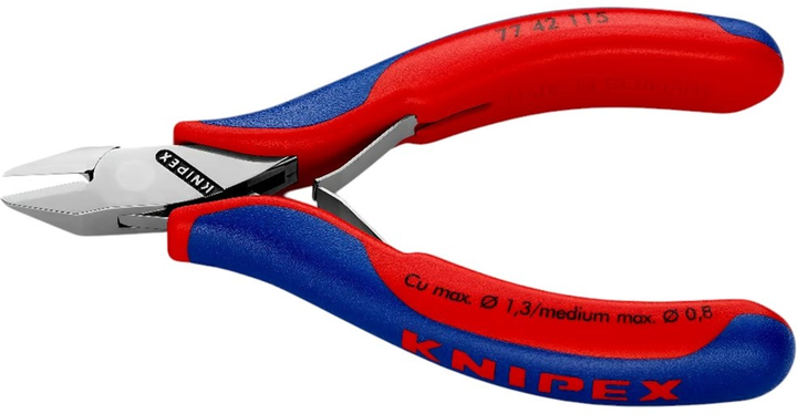 Szczypce boczne Knipex dla elektroników 115 mm (77 42 115) - obraz 3