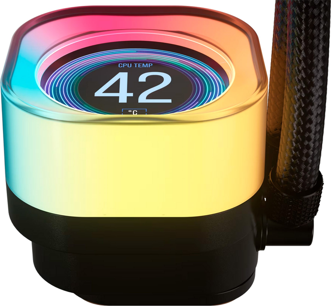 System chłodzenia wodą Corsair iCUE LINK TITAN 360 RX LCD Liquid CPU Cooler Black (CW-9061023-WW) - obraz 3