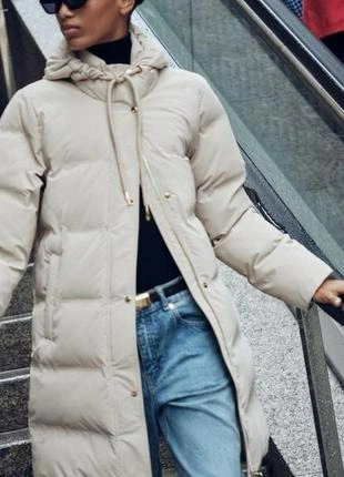 そら Вітронепроникна Куртка ZARA Padded Hooded Windproof Anorak S