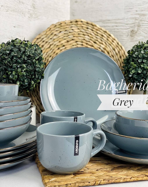 Набір посуду 17 пр Ardesto Bagheria Grey AR0017GREY - зображення 2