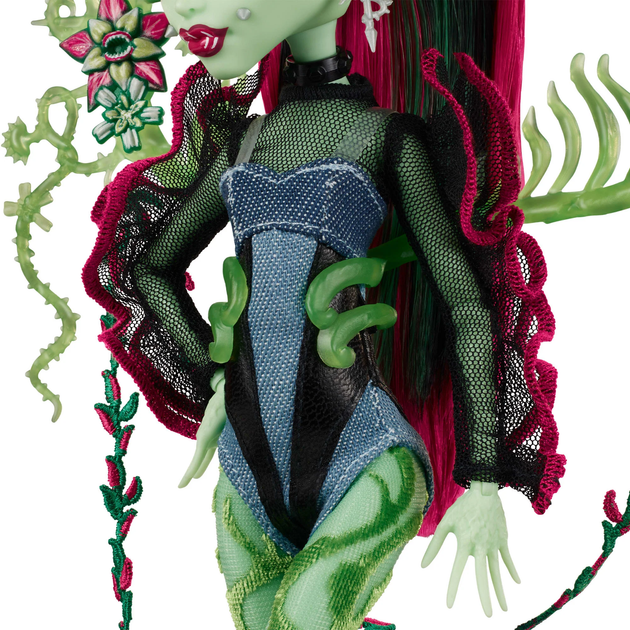 Кукла Монстер Хай Венера МакФлайтрап Monster High Skullector Venus McFlytrap Fang Club Mattel (HYV93) - Фото 5 Кукла Монстер Хай Венера МакФлайтрап Monster High Skullector Venus McFlytrap Fang Club Mattel (HYV93) - изображение 5