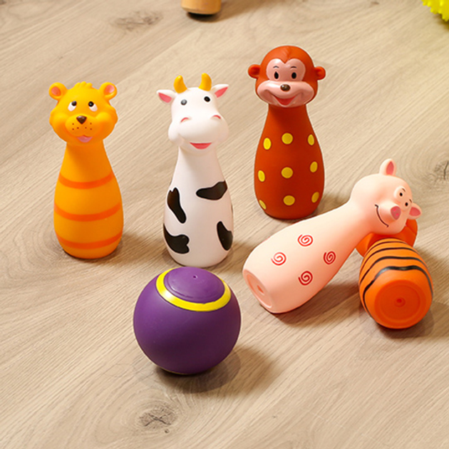 Боулінг для малюків Ludi Гра з тваринками (3550839934559) - зображення 7