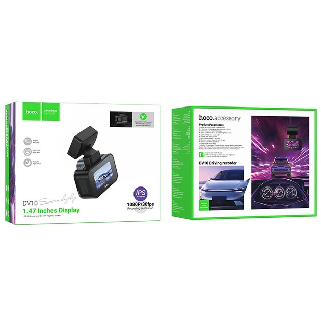 Видеорегистратор Hoco DV10 Mini Screen Dashcam Black - изображение 6