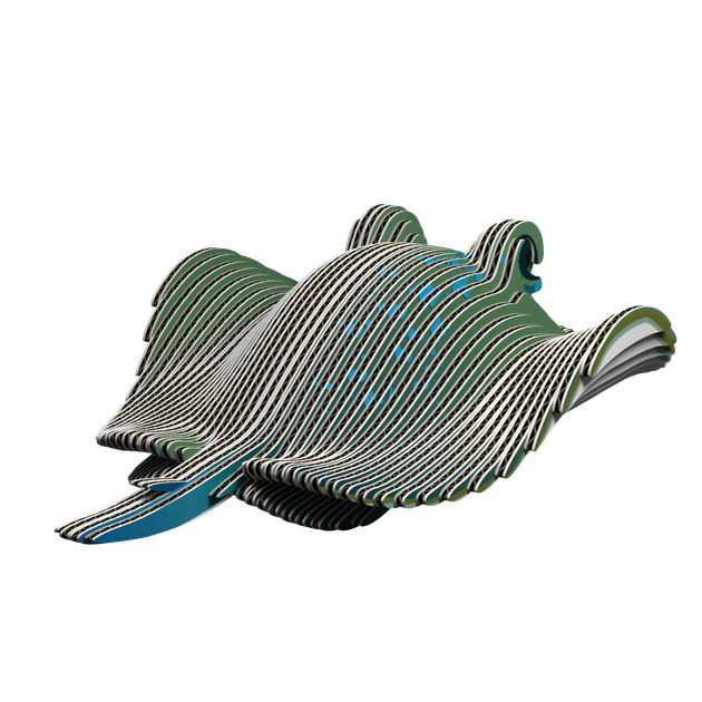 Сборная 3D модель Eugy Зоопарк Скат (XEG-102) - изображение 7